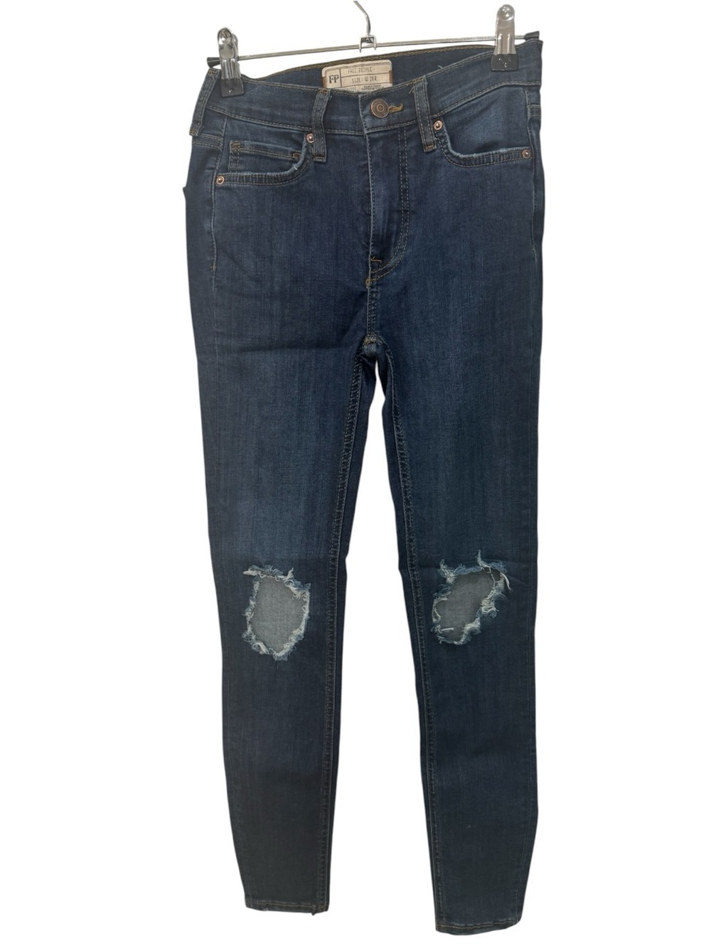 Free People Busted Knee Skinny Jeans NWT womens size 24R